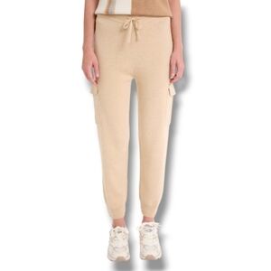 NWT Stylus Cargo Cozy Sweater Pant In Beige Size Woman's XXL